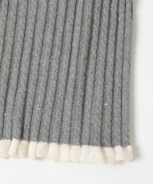 F by ROSSO（エフバイロッソ）の「F by ROSSO　スパンコールフリルリブカーディガン（カーディガン/ボレロ・レディース・ネイビー/ベージュ/グレー・FREE）」の22枚目の写真