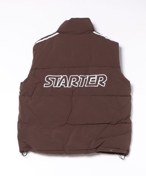 STARTER(スターター)の「【STARTER】サイドラインナイロン中綿ベスト(ダウンベスト・メンズ・シルバーグレー/オフホワイト/ブラック/ブラウン・M/L/XL)」の9枚目の写真