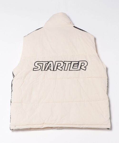 STARTER(スターター)の「【STARTER】サイドラインナイロン中綿ベスト(ダウンベスト・メンズ・シルバーグレー/オフホワイト/ブラック/ブラウン・M/L/XL)」の7枚目の写真