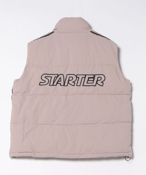 STARTER(スターター)の「【STARTER】サイドラインナイロン中綿ベスト(ダウンベスト・メンズ・シルバーグレー/オフホワイト/ブラック/ブラウン・M/L/XL)」の6枚目の写真