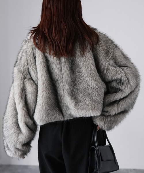 ダブルジップ2WAYミックスファーブルゾン（ブルゾン）｜Riberry