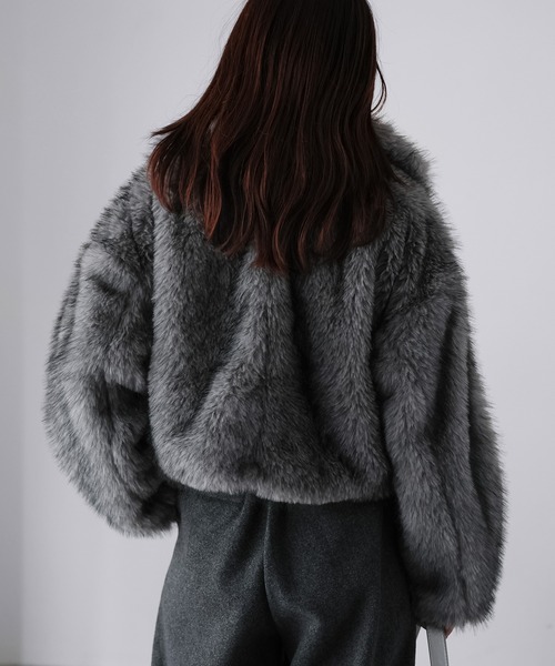 ダブルジップ2WAYミックスファーブルゾン（ブルゾン）｜Riberry