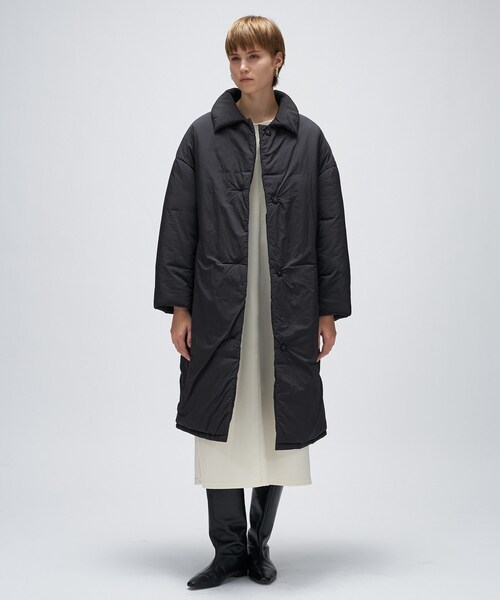 cloenc（クロエンス）の「パディングロングコート（その他アウター・レディース・ナチュラル/ブラック・02/01）」の2枚目の写真