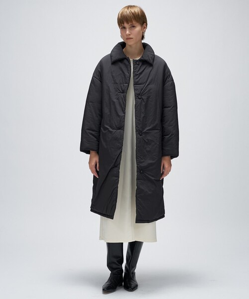 cloenc（クロエンス）の「パディングロングコート（その他アウター・レディース・ナチュラル/ブラック・02/01）」の14枚目の写真