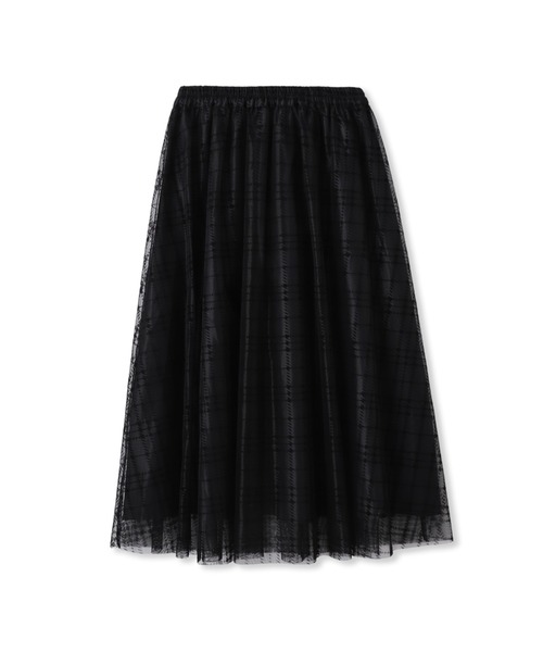 Droite lautreamont（ドロワットロートレアモン）の「フロッキーチェックスカート≪手洗い可能≫（スカート・レディース・ブラウン/ブラック・M）」の22枚目の写真