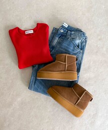 フリンジロングブーツ（ブーツ）｜fredy emue（フレディエミュ）の