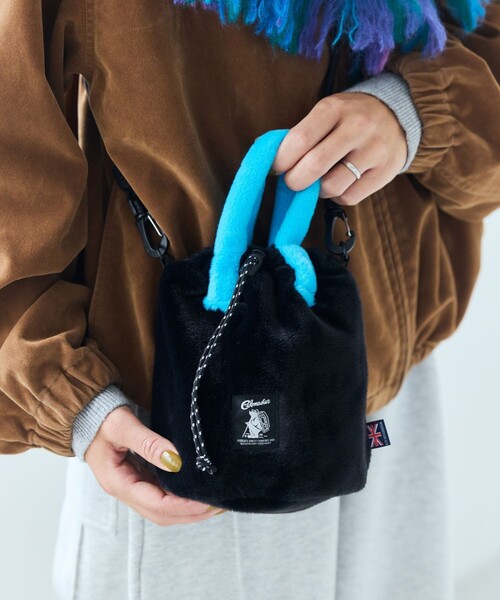 COBMASTER(コブマスター)の「Cobmaster/コブマスター 別注Fluffy Drawstring bag フラッフィー ドローストリングバッグ(ショルダーバッグ・メンズ・ブラック/グレー/グリーン/ピンク/ベージュ・ONE SIZE)」の22枚目の写真