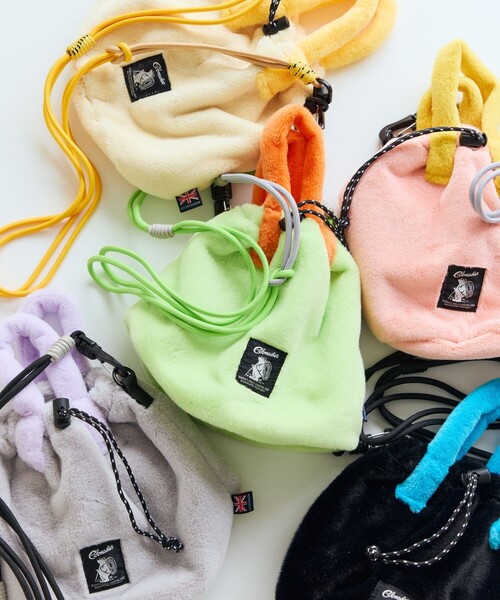 COBMASTER(コブマスター)の「Cobmaster/コブマスター 別注Fluffy Drawstring bag フラッフィー ドローストリングバッグ(ショルダーバッグ・メンズ・ブラック/グレー/グリーン/ピンク/ベージュ・ONE SIZE)」の15枚目の写真