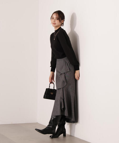 PROPORTION BODY DRESSING(プロポーションボディドレッシング)の「シフォンスリーブニットトップス / 1215270134(ニット/セーター・レディース・ブラック/ブルー/ベージュ・FREE)」の13枚目の写真