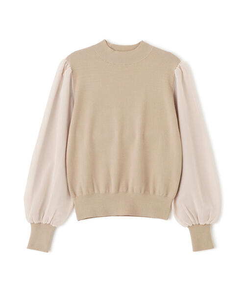 PROPORTION BODY DRESSING(プロポーションボディドレッシング)の「シフォンスリーブニットトップス / 1215270134(ニット/セーター・レディース・ブラック/ブルー/ベージュ・FREE)」の15枚目の写真