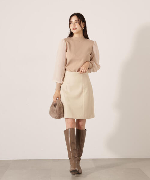 PROPORTION BODY DRESSING(プロポーションボディドレッシング)の「シフォンスリーブニットトップス / 1215270134(ニット/セーター・レディース・ブラック/ブルー/ベージュ・FREE)」の20枚目の写真
