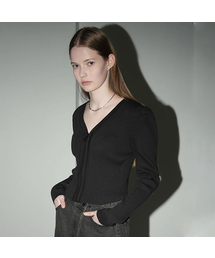 AVANDRESS（アバンドレス ）の「V Neck Puff Sleeve Knit Cardigan - 4COL（カーディガン/ボレロ・レディース）」