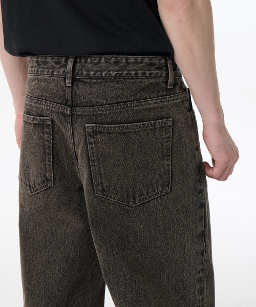 MUSINSA STANDARD（ムシンサスタンダード）の「ワイドデニムパンツ [ウォッシュドグレー]（デニムパンツ・メンズ・その他・40/38/42/36/27/28/29/34/32/30/31/33/26）」の7枚目の写真