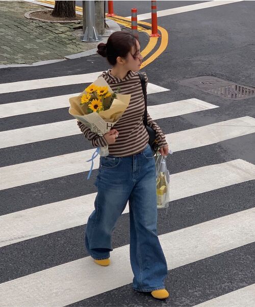 PARTIMENTO WOMEN(パルティメントウィメン)の「PWC ストライプフードパーカー ロングスリーブTシャツ_パステルブルー(パーカー・レディース・その他・MEDIUM/LARGE/SMALL)」の13枚目の写真