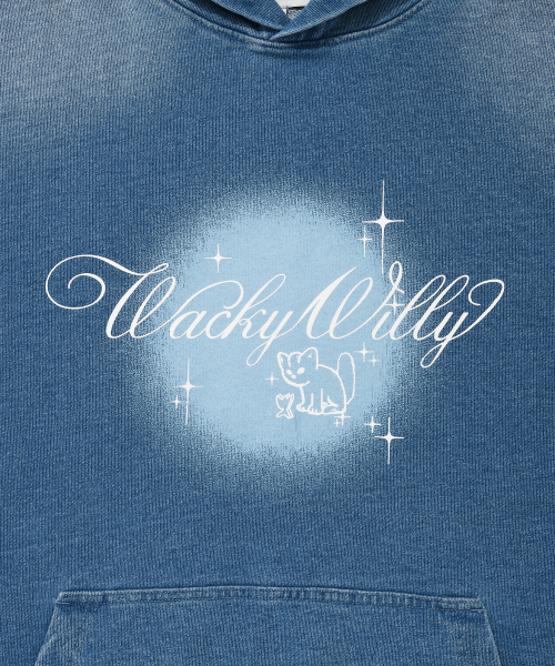 Wacky WiLLy(ワッキーウィリー)の「シャイニングレオデニムジャージライクフードブルー(パーカー・レディース・その他・SMALL/LARGE)」の5枚目の写真