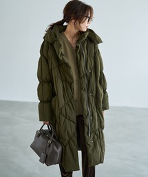 STYLE DELI（スタイルデリ）の「【LUXE】暖か軽量◆機能中綿ギャザーロングコート（ダウンジャケット/コート）」