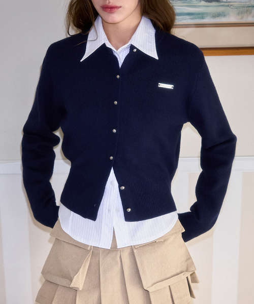ROSEFRANTZ（ロゼフランツ）の「Nickel Round Cardigan [Navy]（カーディガン/ボレロ・レディース・ネイビー・FREE）」の2枚目の写真