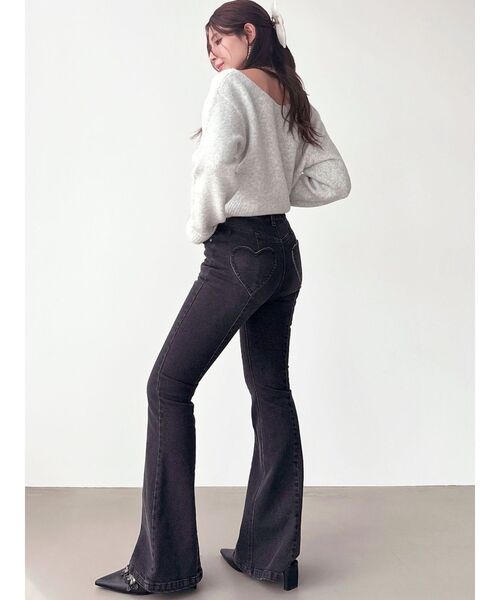 RESEXXY（リゼクシー）の「ハートポケットデニムパンツ（デニムパンツ・レディース・ブラック/ライトブルー・SMALL/MEDIUM）」の6枚目の写真