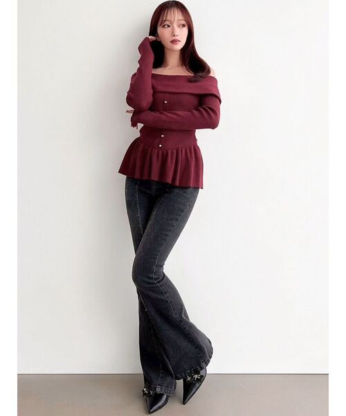 RESEXXY（リゼクシー）の「ハートポケットデニムパンツ（デニムパンツ・レディース・ブラック/ライトブルー・SMALL/MEDIUM）」の19枚目の写真