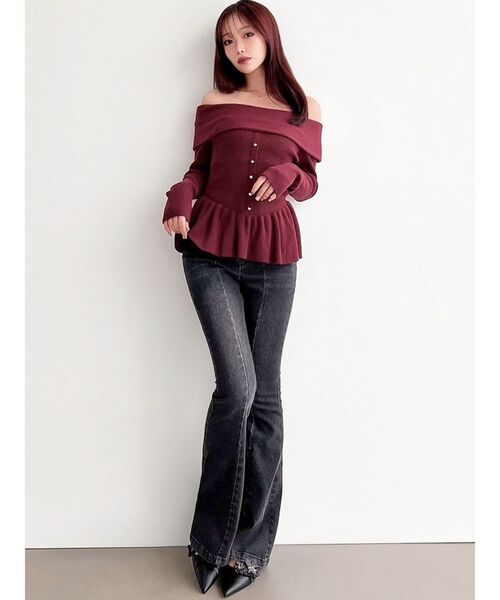 RESEXXY（リゼクシー）の「ハートポケットデニムパンツ（デニムパンツ・レディース・ブラック/ライトブルー・SMALL/MEDIUM）」の20枚目の写真