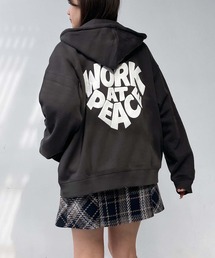 AS KNOW AS plus | ♪モチーフ選び裏起毛ビッグサイズパーカー【UNISEX ITEM】(パーカー)