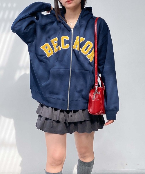 AS KNOW AS plus（アズノゥアズプラス）の「♪モチーフ選び裏起毛ビッグサイズパーカー【UNISEX ITEM】（パーカー・レディース・オートミール/ネイビー/カモフラージュ/チャコールグレー・FREE）」の20枚目の写真