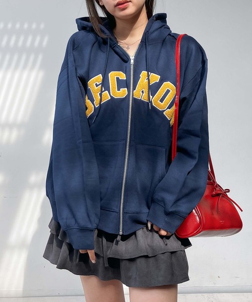 AS KNOW AS plus（アズノゥアズプラス）の「♪モチーフ選び裏起毛ビッグサイズパーカー【UNISEX ITEM】（パーカー・レディース・オートミール/ネイビー/カモフラージュ/チャコールグレー・FREE）」の21枚目の写真