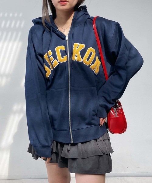 AS KNOW AS plus（アズノゥアズプラス）の「♪モチーフ選び裏起毛ビッグサイズパーカー【UNISEX ITEM】（パーカー・レディース・オートミール/ネイビー/カモフラージュ/チャコールグレー・FREE）」の22枚目の写真