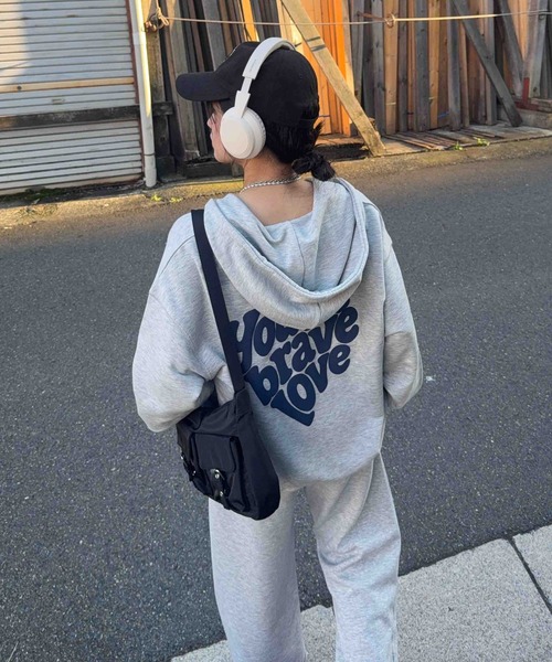 AS KNOW AS plus(アズノゥアズプラス)の「♪モチーフ選び裏毛ビッグサイズパーカー【UNISEX ITEM】(パーカー・レディース・オートミール/ネイビー/カモフラージュ/チャコールグレー/レッド系/グレー系/グリーン系その他/ネイビー系/アイボリー系・FREE)」の19枚目の写真
