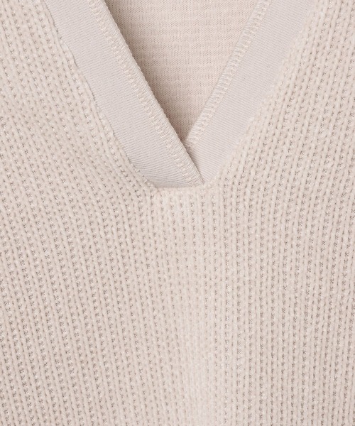 BAYFLOW（ベイフロー）の「ソフトモールWフェイスプルオーバー（Tシャツ/カットソー・レディース・チャコール/キャメル/グレイッシュベージュ・FREE）」の9枚目の写真