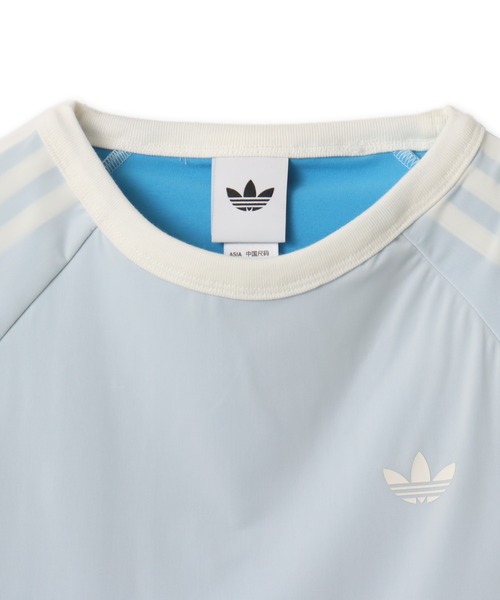 adidas(アディダス)の「adidas DOUBLE LAYERED CALI T-SHIRT / アディダス ダブル レイヤード カリ Tシャツ(Tシャツ/カットソー・レディース・ホワイト・L/M/S)」の4枚目の写真