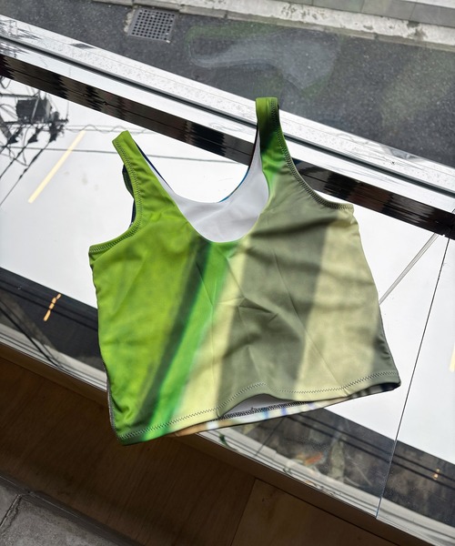 kotohayokozawa（コトハヨコザワ）の「PADDED TANK TOP（タンクトップ・レディース・ブルー/オレンジ・FREE）」の3枚目の写真