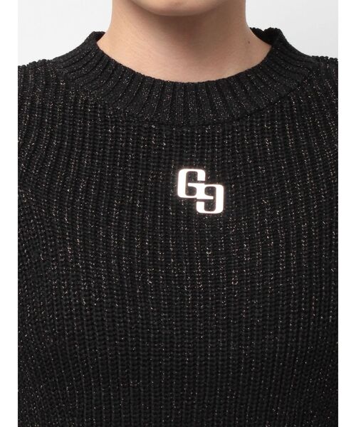 GYDA(ジェイダ)の「GG ZIP designラメニットトップス(ニット/セーター・レディース・ブラック/スカイブルー/オフホワイト・FREE)」の22枚目の写真