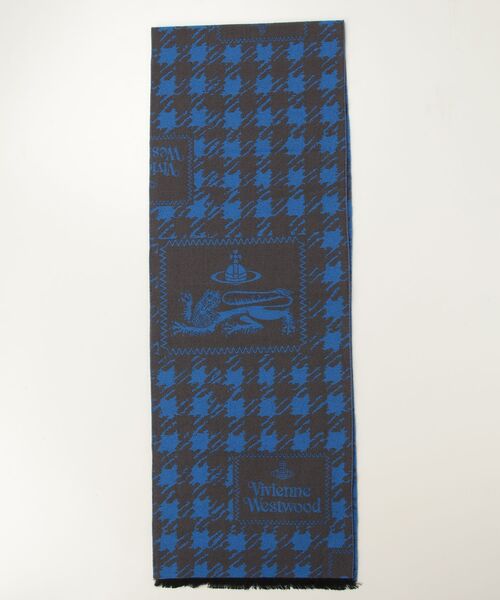 Vivienne Westwood MAN（ヴィヴィアンウエストウッドマン）の「SCARF DOGTOOTH BADGE（マフラー・メンズ・ベージュ/グリーン/ピンク/レッド・FREE）」の3枚目の写真