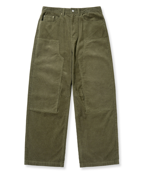 セール】DOUBLE KNEE CORDUROY PANTS - KHAKI（その他パンツ