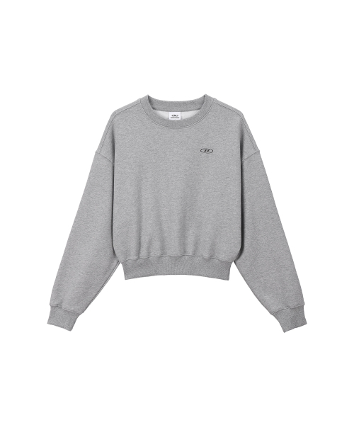 BORN TO WIN（ボーントゥウィン）の「W SILVER B CROP SWEATSHIRTS [MELANGE GREY]（スウェット・レディース・その他・1/2）」の2枚目の写真