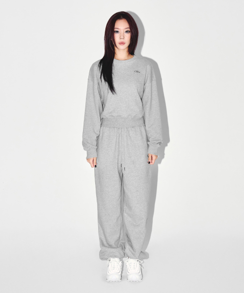 BORN TO WIN（ボーントゥウィン）の「W SILVER B CROP SWEATSHIRTS [MELANGE GREY]（スウェット・レディース・その他・1/2）」の3枚目の写真