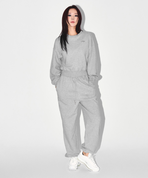 BORN TO WIN（ボーントゥウィン）の「W SILVER B CROP SWEATSHIRTS [MELANGE GREY]（スウェット・レディース・その他・1/2）」の6枚目の写真