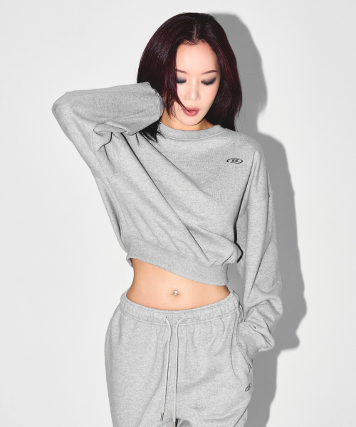 BORN TO WIN（ボーントゥウィン）の「W SILVER B CROP SWEATSHIRTS [MELANGE GREY]（スウェット・レディース・その他・1/2）」の8枚目の写真