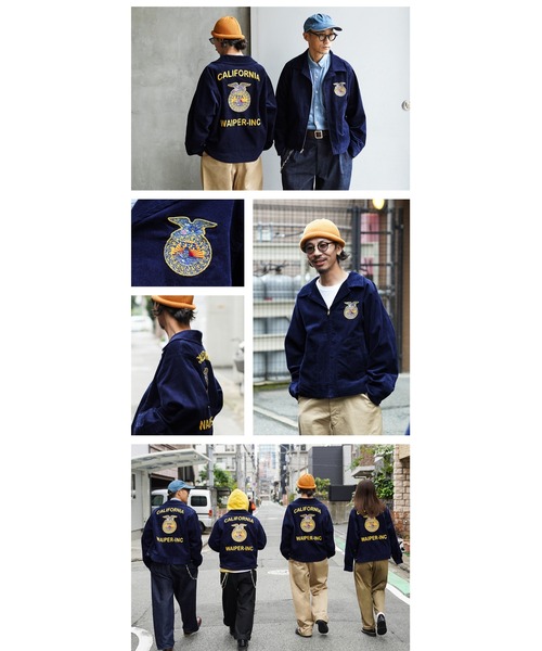 WAIPER.inc（ワイパーインク）の「WAIPER.inc FFA コーデュロイジャケット【WP151】（ブルゾン・メンズ・ネイビー・40/42/38/44）」の4枚目の写真