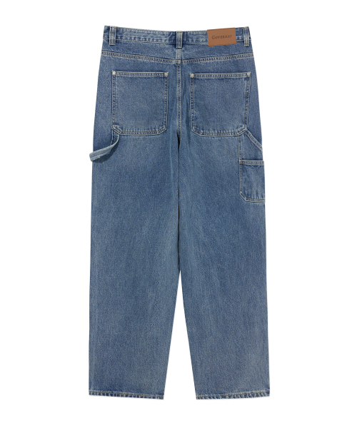 COVERNAT(カバーナット)の「セミワイドデニムウォッシングカーペンターパンツ Blue(デニムパンツ・レディース・その他・SMALL/MEDIUM/LARGE/X-LARGE)」の3枚目の写真