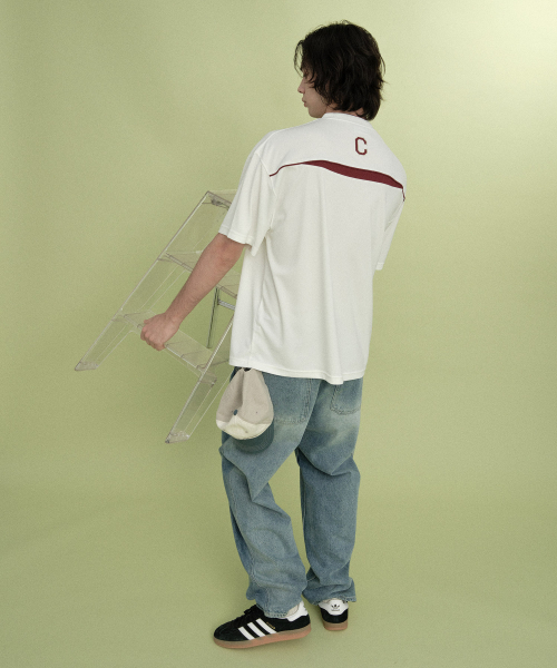 COVERNAT(カバーナット)の「セミワイドデニムウォッシングカーペンターパンツ Blue(デニムパンツ・レディース・その他・SMALL/MEDIUM/LARGE/X-LARGE)」の5枚目の写真