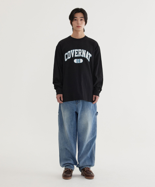 COVERNAT(カバーナット)の「セミワイドデニムウォッシングカーペンターパンツ Blue(デニムパンツ・レディース・その他・SMALL/MEDIUM/LARGE/X-LARGE)」の11枚目の写真