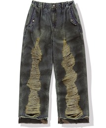 NOT4NERD(�m�b�g�t�H�[�i�[�h)��NOT4NERD/�m�b�g�t�H�[�i�[�h/Camo Layered Destroyed Denim Pants(�f�j���p���c)
