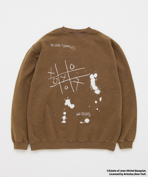 JOURNAL STANDARD（ジャーナルスタンダード）の「Jean-Michel Basquiat / ジャン＝ミシェル・バスキア プリント スウェット（スウェット・メンズ・ピンク/ライトグリーン/ブラウン/チャコールグレー/ブラック系その他/ブラック・MEDIUM/LARGE）」の11枚目の写真