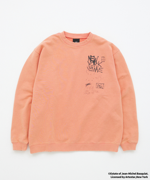 JOURNAL STANDARD（ジャーナルスタンダード）の「Jean-Michel Basquiat / ジャン＝ミシェル・バスキア プリント スウェット（スウェット・メンズ・ピンク/ライトグリーン/ブラウン/チャコールグレー/ブラック系その他/ブラック・MEDIUM/LARGE）」の13枚目の写真