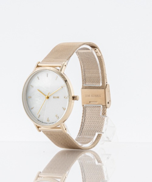 KLON（クローン）の「KLON CONNECTION HALFSHELL FIRST GOLD EDITION 38mm（アナログ腕時計・レディース・ゴールド・FREE）」の4枚目の写真