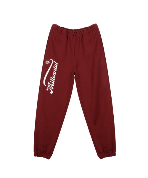 ITZAVIBE（イッザバイブ）の「[IBA23UPT06RD] ミレニアルフラワージョガーパンツ - レッド（スウェットパンツ・レディース・その他・LARGE/MEDIUM）」の3枚目の写真