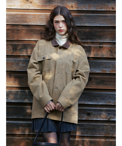 RMRN（アルエームアルエヌ）の「[2次リオーダー] READY WORK JACKET（ミリタリージャケット・レディース・カーキ/キャメル・FREE）」の3枚目の写真