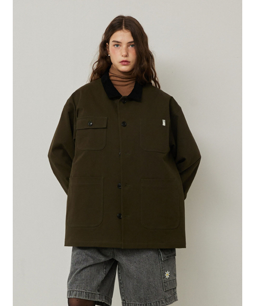 RMRN（アルエームアルエヌ）の「[2次リオーダー] READY WORK JACKET（ミリタリージャケット・レディース・カーキ/キャメル・FREE）」の6枚目の写真
